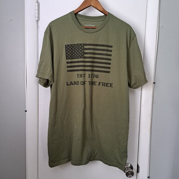General Standard Other - General Standard Land of the Free Military Green XL 100% Cotton T-Shirt